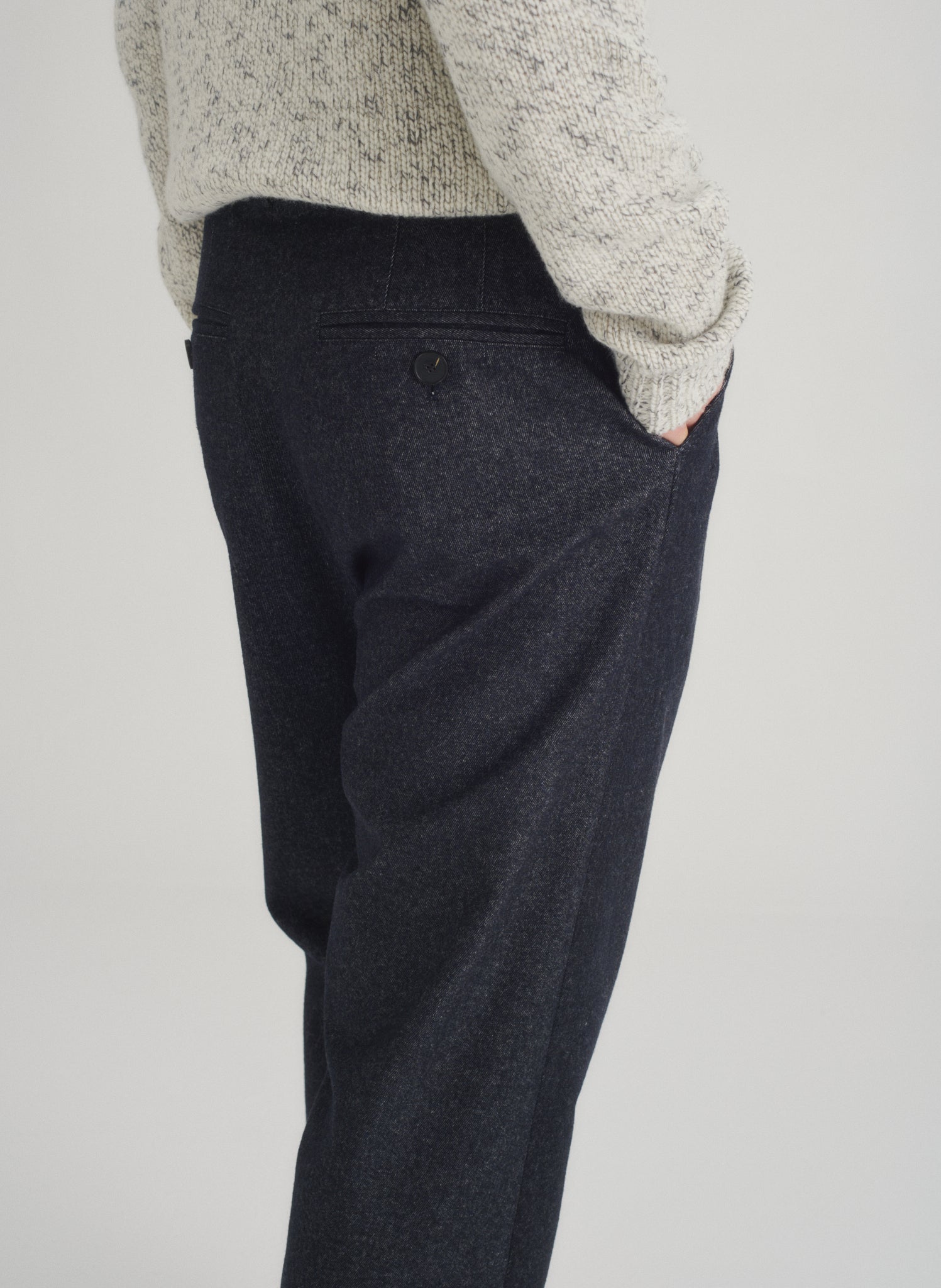 pantalon double pinces denim 1