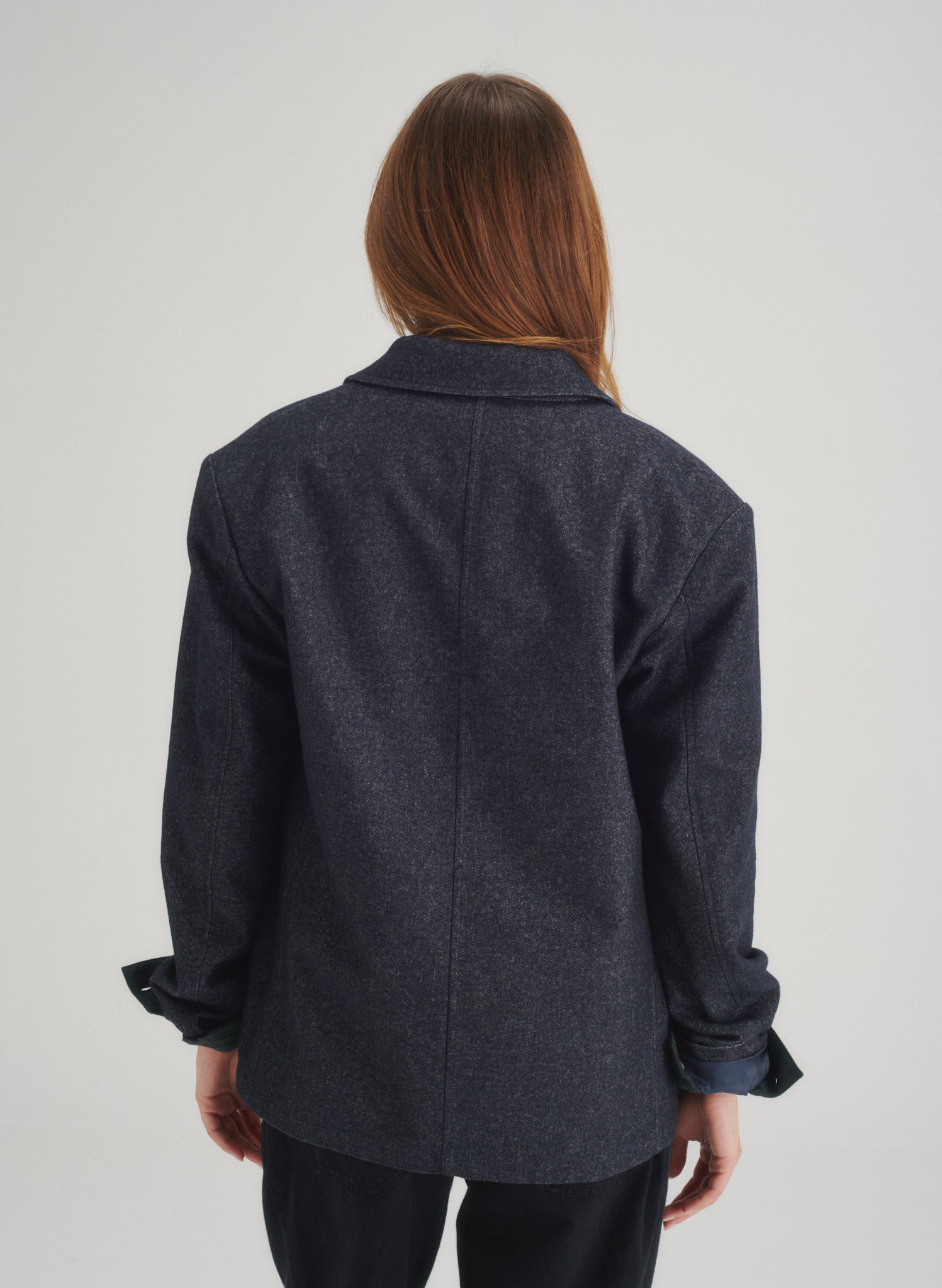 veste courte effet denim