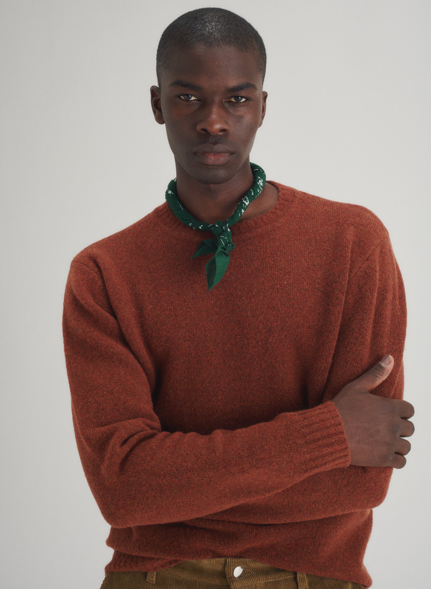 Pantalon Loose Velours Cadix -  Beige Foncé