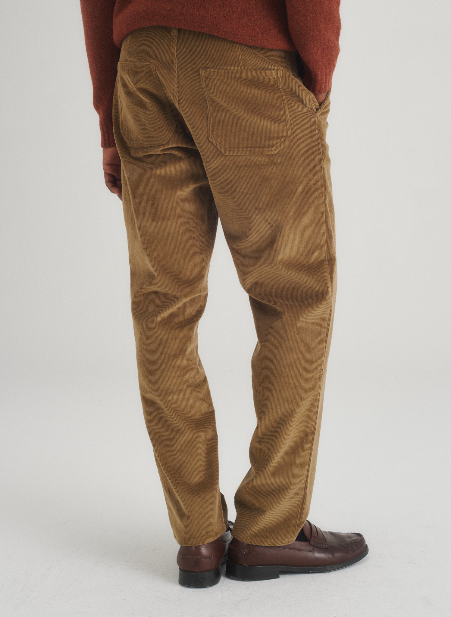 Pantalon Loose Velours Cadix -  Beige Foncé