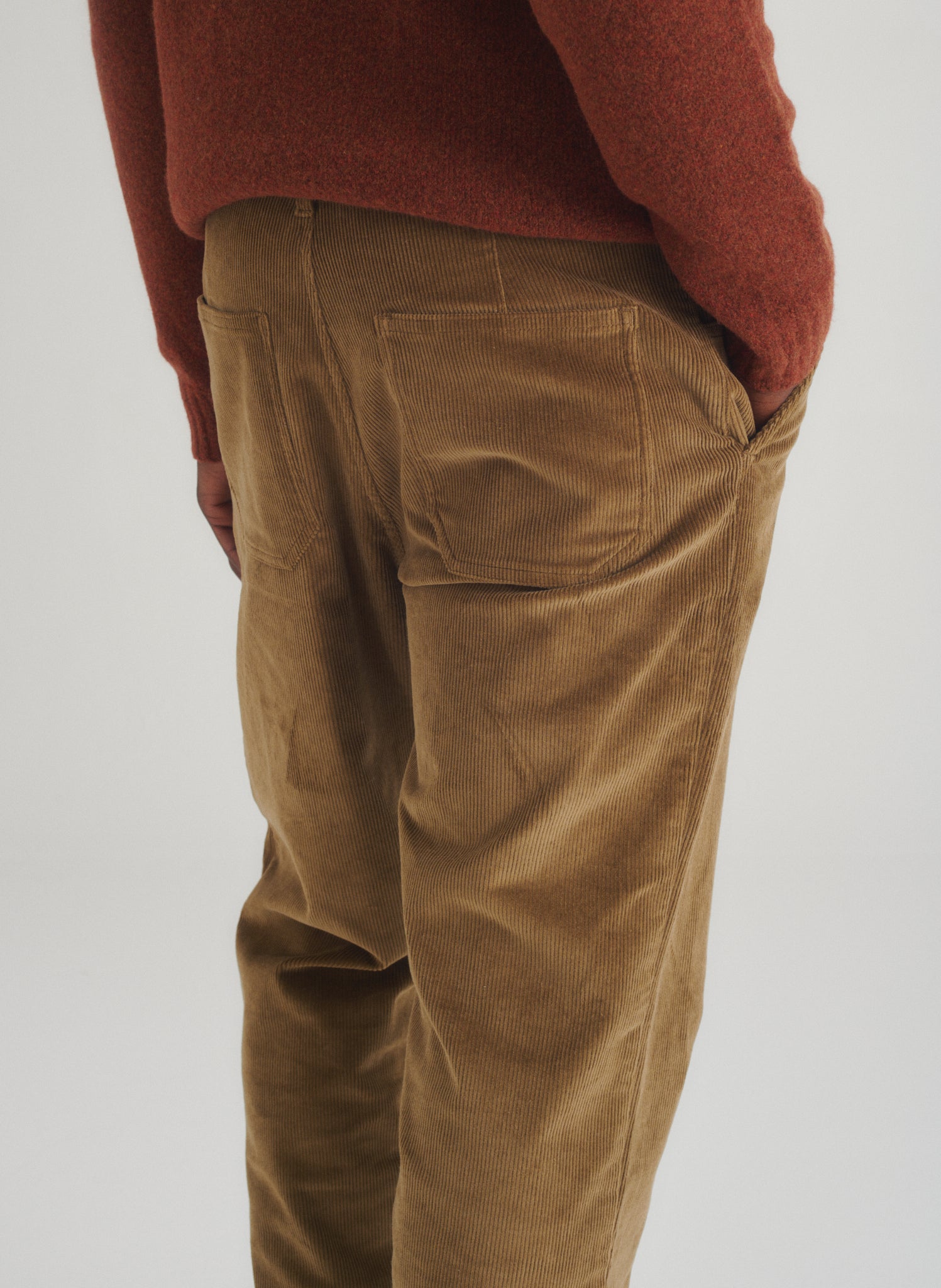 Pantalon Loose Velours Cadix -  Beige Foncé